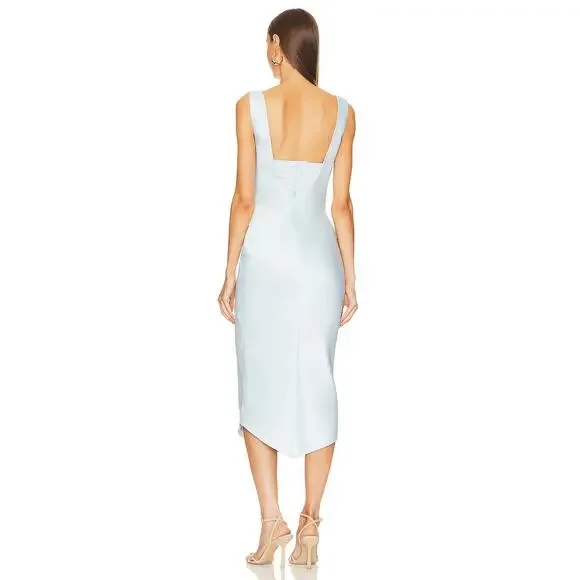 michael costello kylen midi dresses New Michael Costello x REVOLVE Kylen Midi Dress in Black XS